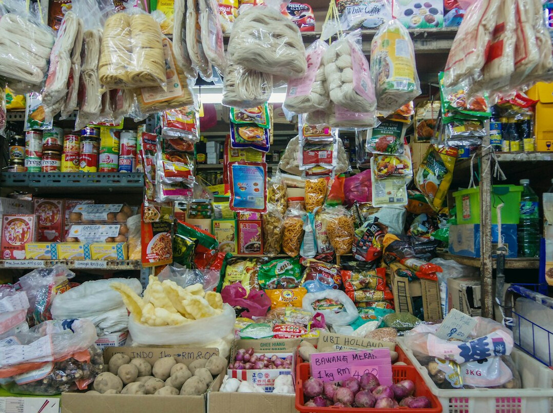 person shopping in supermarket