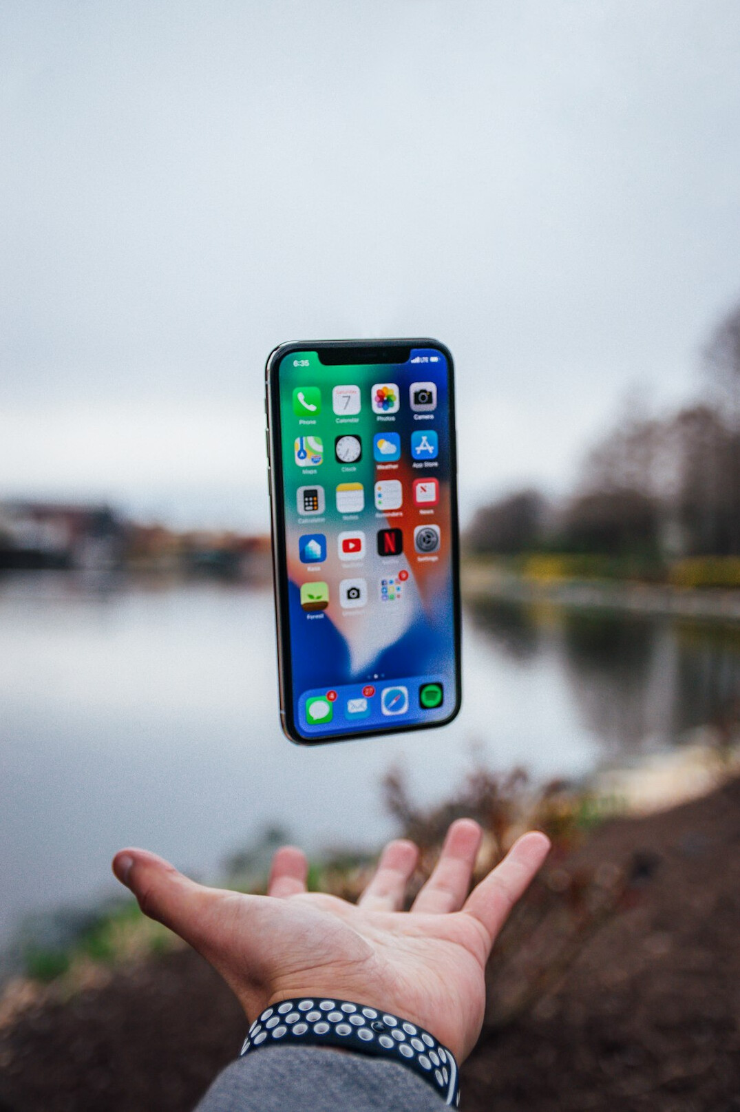 smartphone in hand