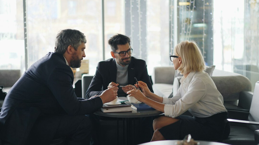 corporate executives in meeting