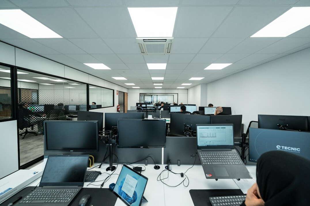 tech office with computers