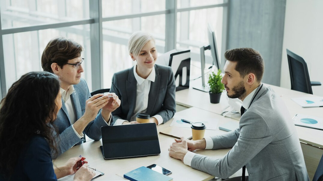 corporate team meeting
